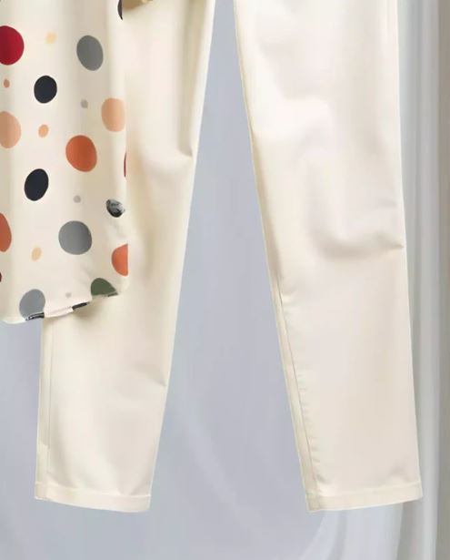 Polka Dots Men Cord Trouser and Half Sleeves Shirt