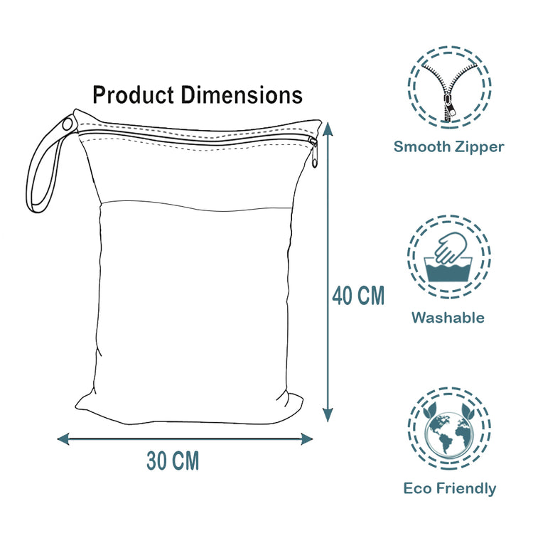Quittance Reusable Unicorn Printed Wet Bags