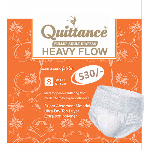 Quittance Premium Pull Up Adult Diapers For Heavy Flow - Small