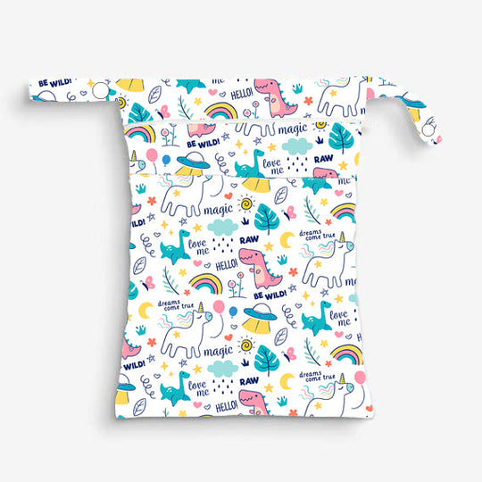 Quittance Reusable Unicorn Printed Wet Bags