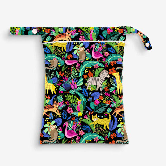 Quittance Reusable Wildlife Printed Wet Bags