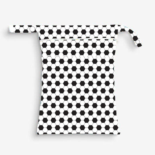 Quittance Reusable Football Printed Wet Bags