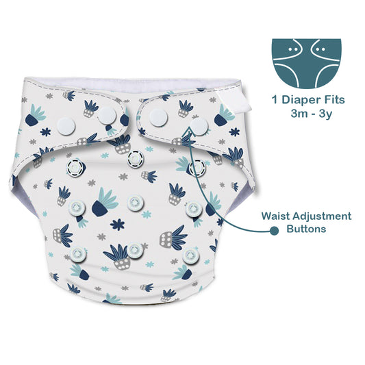 Quittance Cactus Printed Reusable Baby Diaper