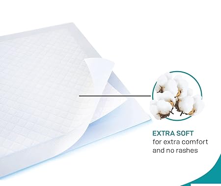 Quittance 5 layers underpad Sheet 60cm x 60cm - 48 gram | Disposable Leakproof