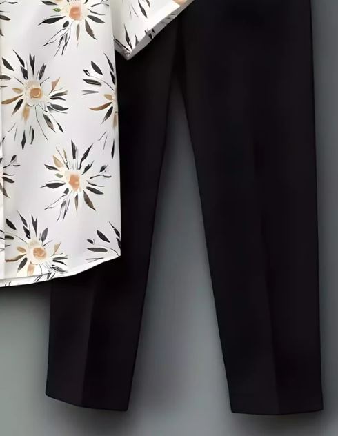 Abstract printed Cord Trouser and Half Sleeves Shirt