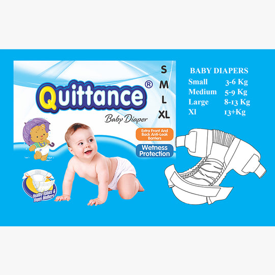 Quittance Tape Style Baby Diaper