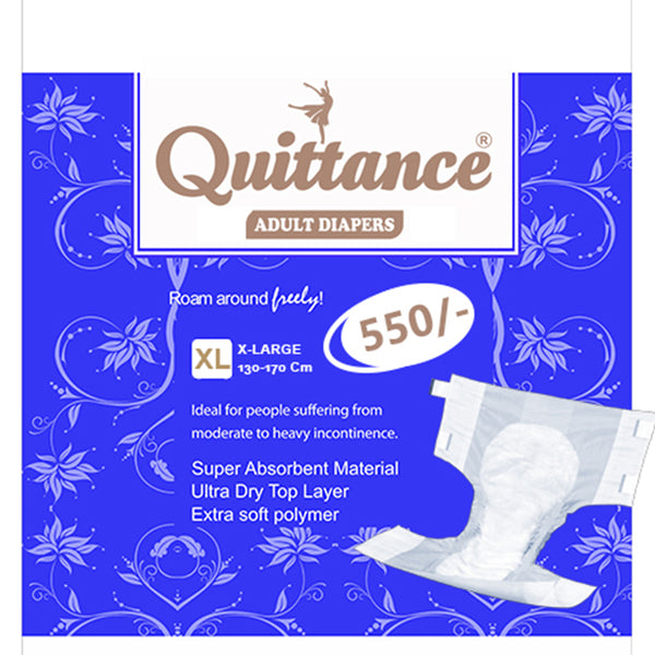 Quittance Premium Adult Diapers for Heavy Flow