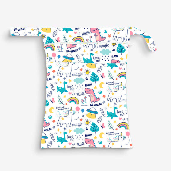 Quittance Reusable Unicorn Printed Wet Bags