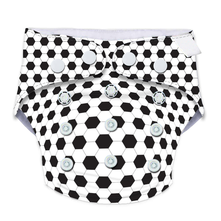 Quittance Football Printed Reusable Baby Diaper