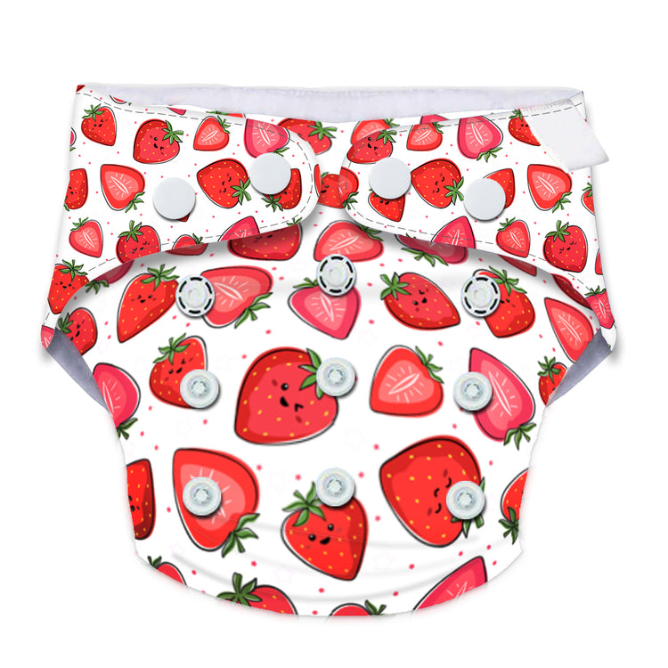 Quittance Strawberry Printed Reusable Baby Diaper
