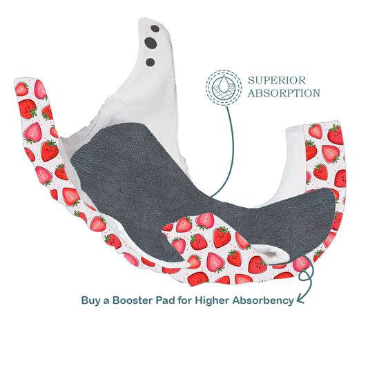 Quittance Strawberry Printed Reusable Baby Diaper