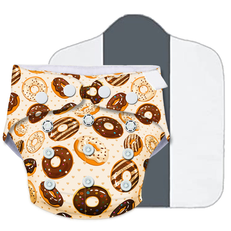 Quittance Colorful Rings Printed Reusable Baby Diaper
