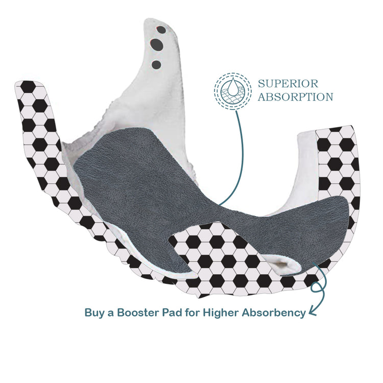 Quittance Football Printed Reusable Baby Diaper