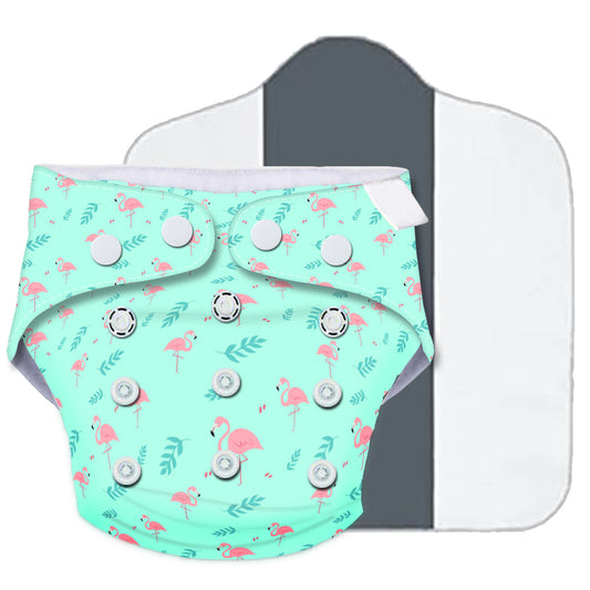 Quittance Swan Printed Reusable Baby Diaper